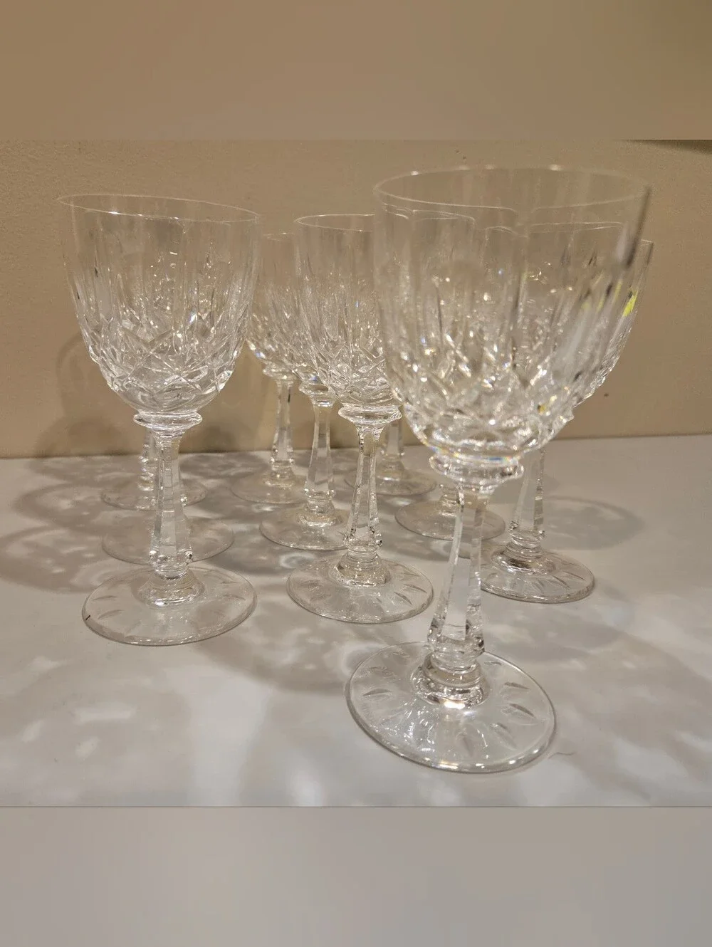Vintage Monte Claire By Josair Crystal Wine Glasses